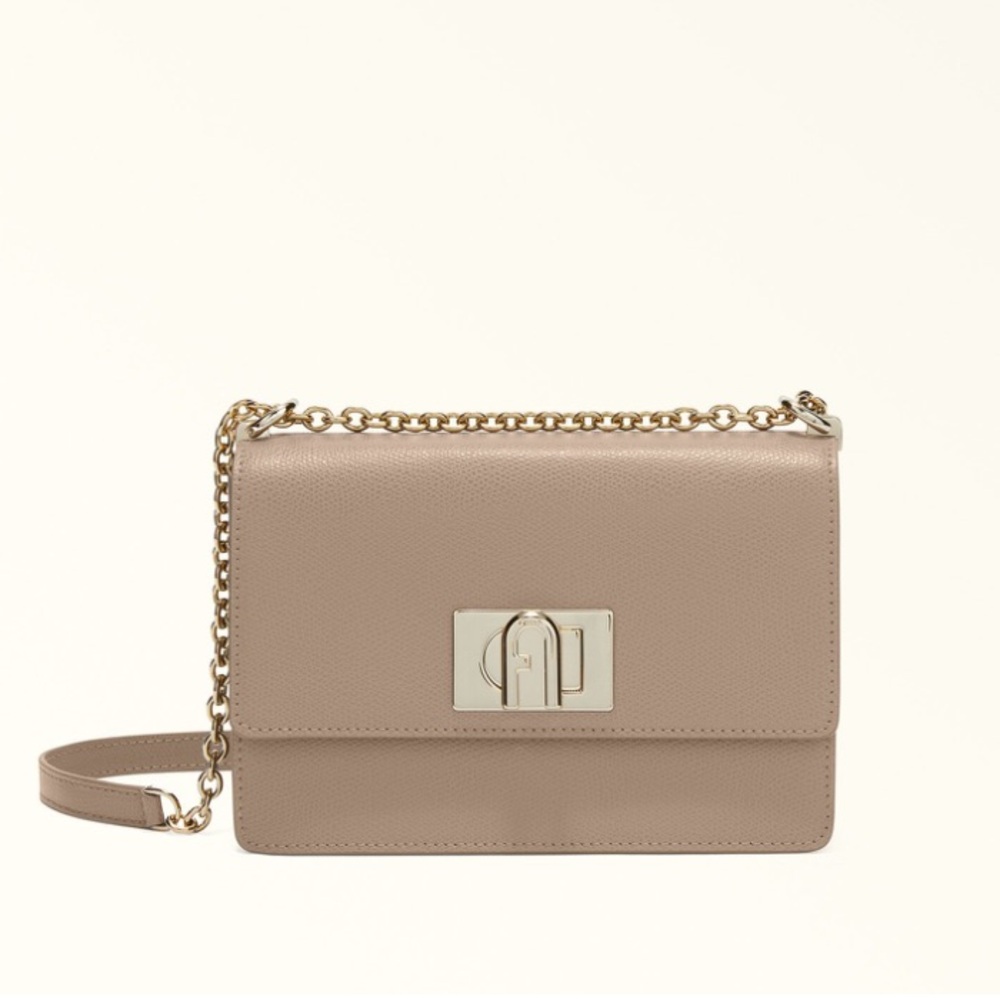 Cream Furla 1927 Crossbody Bag